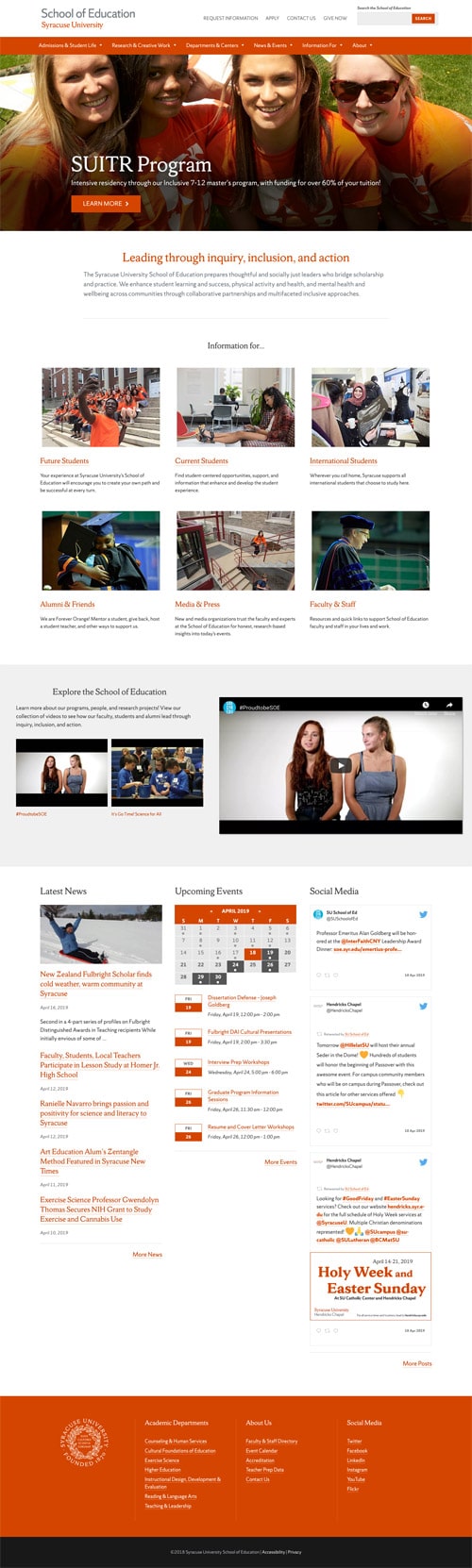 soe-home-full Syracuse University SOE website